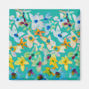 Recherche de jolie fleur magnets Aquarelle