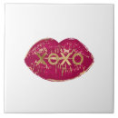 Zoek naar rode lippen tegels Kus