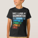 Recherche de badminton drôle tshirts Tennis