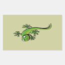 Recherche de geckos autocollants Vert