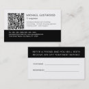 Recherche de système cartes visite Minimaliste