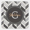 Recherche de motif zig zag autocollants Monogramme