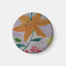 Recherche de fleur lys magnets Orange