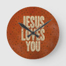 Recherche de jésus horloges Typographie chrétienne
