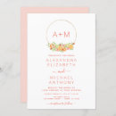 Recherche de blush pink mariage invitations Monogramme