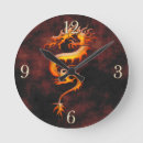 Recherche de conception asiatique horloges Dragons japonais