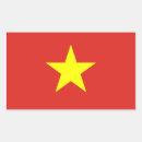Recherche de drapeau du vietnam autocollants Rouge