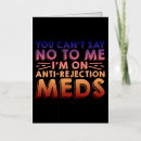 Recherche de médicament vœux cartes Patient