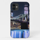 Recherche de new york la nuit iphone coques Image de couleur