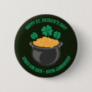 Recherche de bonne chance badges Shamrock