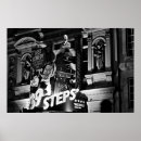 Recherche de ville la nuit posters Noir et blanc