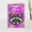 Recherche de ratons laveurs vœux cartes Animaux mignons