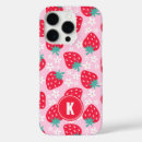 Recherche de fraise iphone coques Rouge