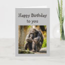 Recherche de gorille anniversaire cartes Drôle
