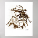 Recherche de bronc art Cowgirl