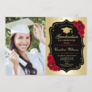Recherche de noir rouge et or invitations Pour elle