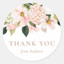 Recherche de hortensia rose autocollants Aquarelle