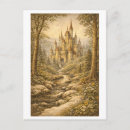 Recherche de château princesse cartes postales Vintage