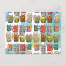 Recherche de chat caricature cartes postales Amoureux des chats
