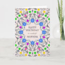 Recherche de fleur abstraite vœux cartes Mother