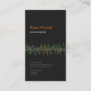 Recherche de onde sonore cartes visite Professionnel