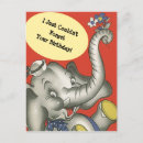 Recherche de éléphant vintage cartes postales Coloré
