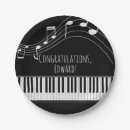 Recherche de piano assiettes Noir