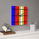 Recherche de mondrian horloges Jaune