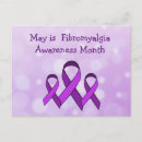 Recherche de ruban de fibromyalgie cartes postales Violet