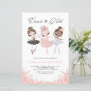 Recherche de danse sur la table invitations Ballerine