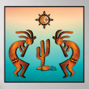 Recherche de kokopelli art posters Turquoise