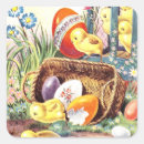 Recherche de poussins jaunes autocollants Oeufs de pâques