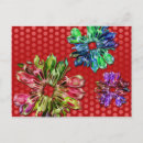 Recherche de fleur fractale cartes postales Abstrait