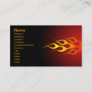 Recherche de flammes rouges cartes visite Jaune