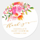 Recherche de orange de fleur autocollants Floral