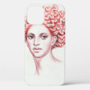 Recherche de visage de femme iphone coques Rétro