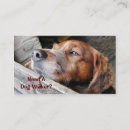 Recherche de chien promenade cartes visite Entreprise