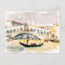 Recherche de aquarelles vintages cartes postales Italie