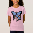 Zoek naar blauwe vlinder tshirts Girl