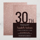 Recherche de 30ans anniversaire invitations Rose