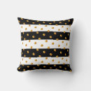 Recherche de rayures noires blanches coussins Mode