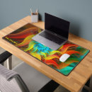 Recherche de géométrique multicolore tapis souris Bleu