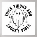 Recherche de fantômes mignons posters Vibes de chute