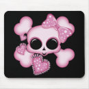 Recherche de crâne girly tapis souris Os croisés