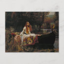 Recherche de lancelot cartes postales La dame de shalott