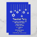 Recherche de hanukkah invitations Bleu