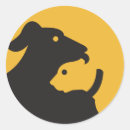 Recherche de silhouette chien autocollants Chat