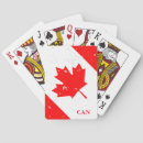 Recherche de drapeau du canada jeux de cartes Poker