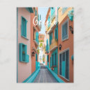 Zoek naar santorini briefkaarten Illustratie