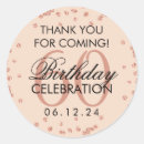 Recherche de blush confetti autocollants Merci